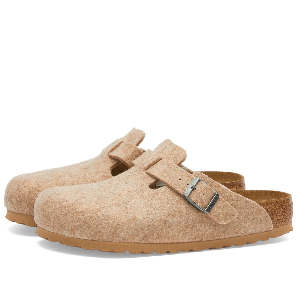 Birkenstock Boston in Sandcastle Wool (UK exclusive)